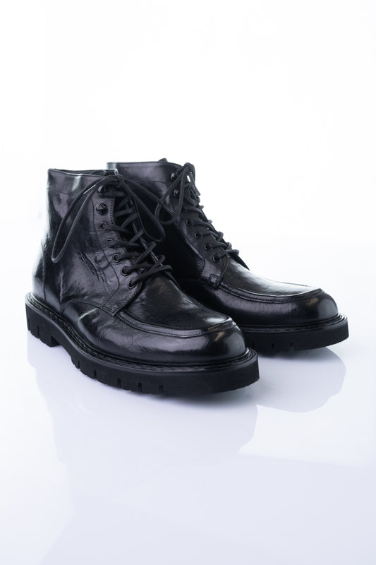 Ducanero A2934 – Black Leather Chunky Boot