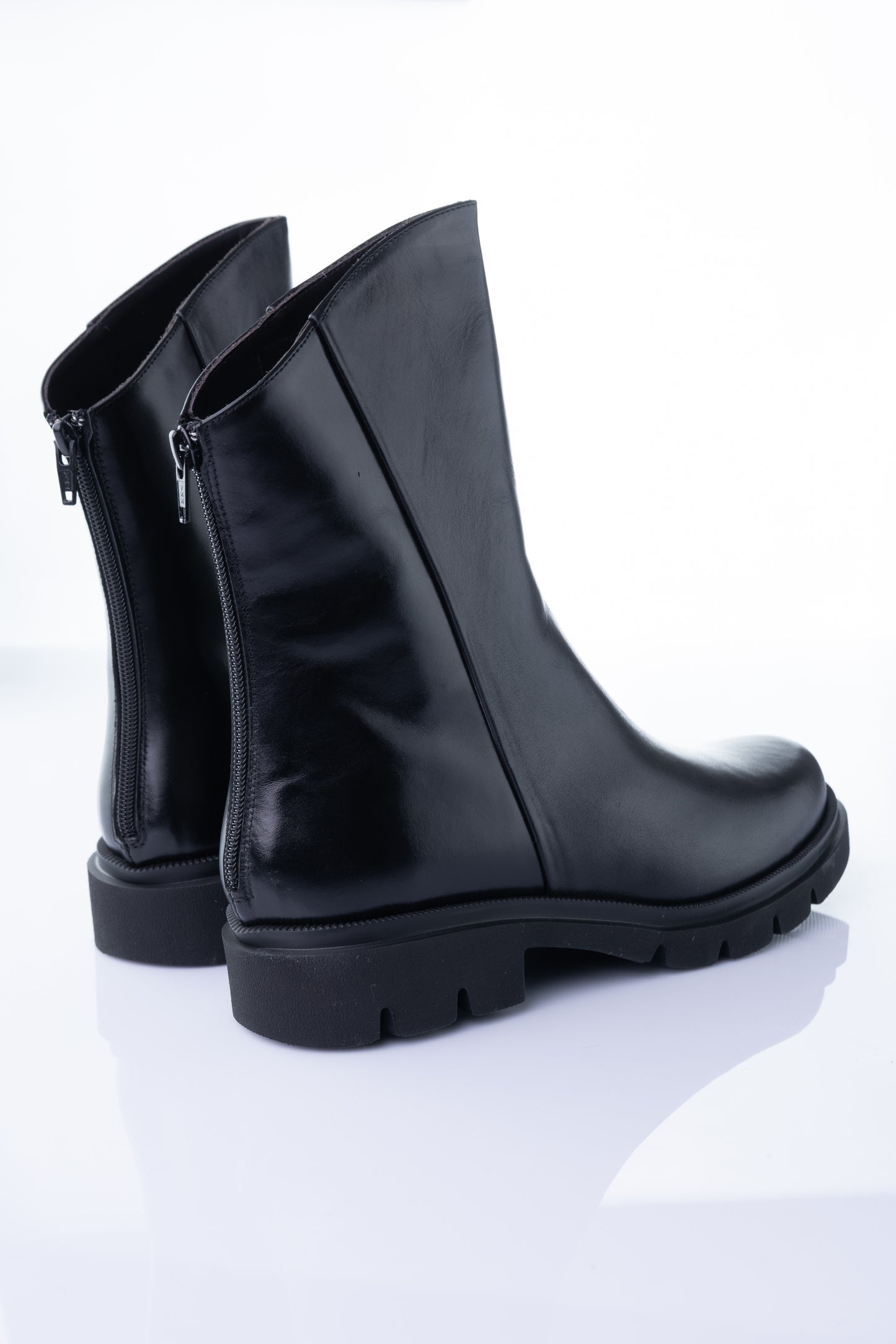 Viola Fonti 2742 SUSY – Black Leather Platform Boot