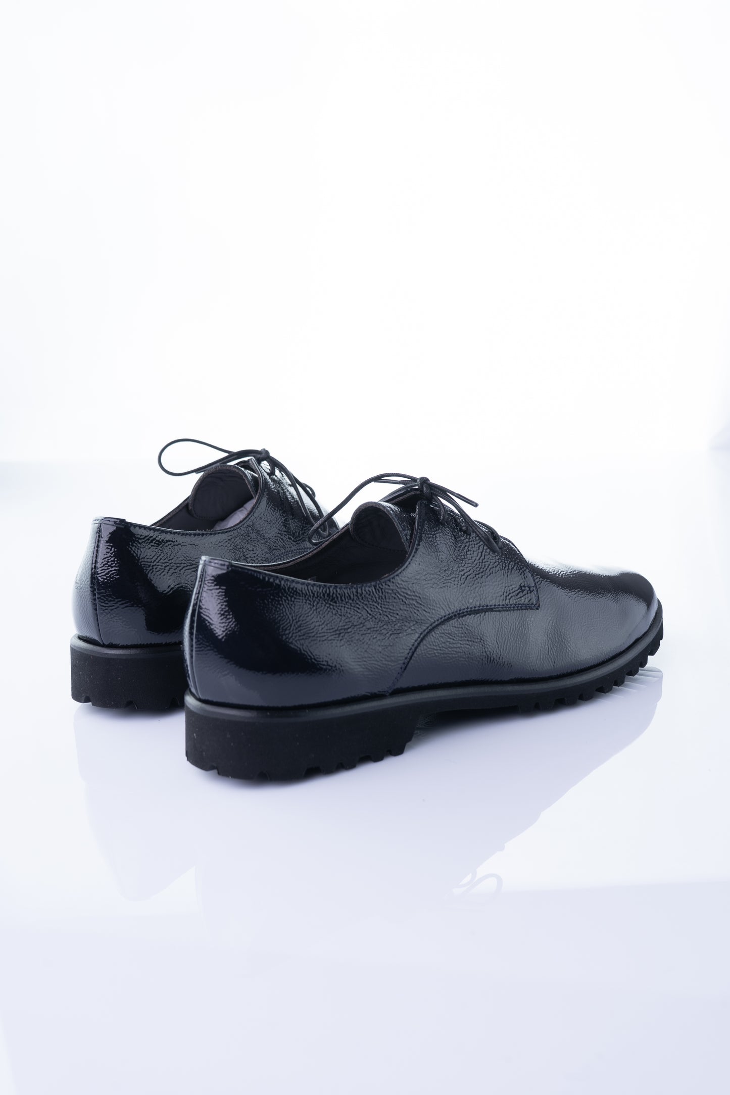 Viola Fonti 1474 – Black Textured Glossy Derby