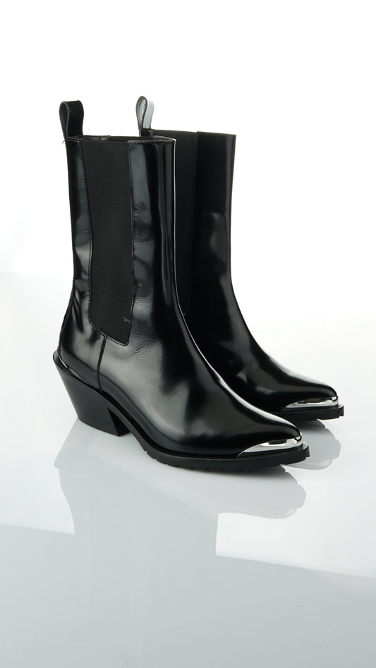 ADDDRESS - Cowboy Boots mit Silber Detail